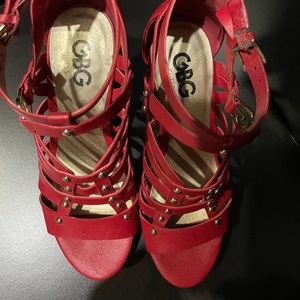 Guess Wedges Platform Red Sexy and Comfortable